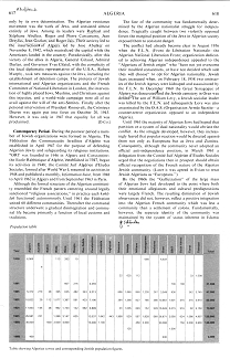 [Mossad] Encyclopaedia Judaica 1971:
                            Algeria, vol. 2, col. 617-618