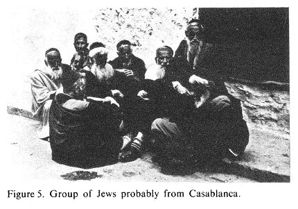 Encyclopaedia
              Judaica: Jews in Morocco, vol.12, col.333, elder Jews
              probably from Casablanca