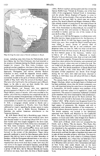 Encyclopaedia Judaica (1971): Brazil,
                          vol. 4, col. 1323-1324