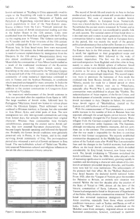 Encyclopaedia Judaica (1971): Asia, vol. 3,
                        col. 743-744