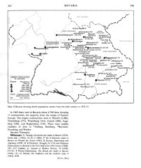 Encyclopaedia Judaica (1971): Bavaria, vol.
                      4, col. 347-348