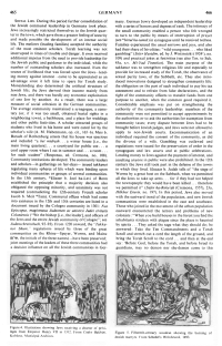 Encyclopaedia Judaica (1971): Germany, vol.
                      7, col. 475-476