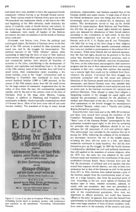 Encyclopaedia Judaica (1971): Germany, vol.
                      7, col. 479-480