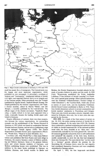 Encyclopaedia Judaica (1971): Germany, vol.
                      7, col. 487-488