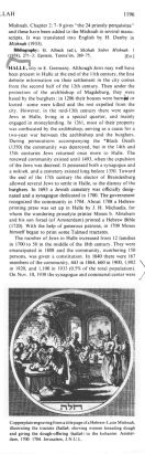 Encyclopaedia Judaica (1971): Halle, vol. 7,
                      col. 1196