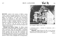 Encyclopaedia Judaica (1971): Belfort,
                          vol. 4, col. 415-416