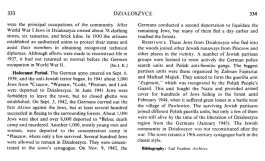 Encyclopaedia Judaica (1971): Dzialoszyce,
                        vol. 6, col. 333-334