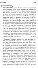 Encyclopaedia Judaica (1971): Hrubieszow,
                        vol. 8, col. 1054
