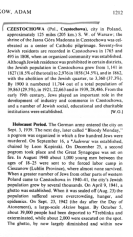 Encyclopaedia Judaica (1971): Czestochowa,
                        vol. 5, col. 1212