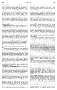 Encyclopaedia Judaica (1971): Warsaw, vol.
                        16, col. 339-340