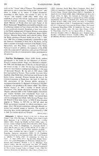 Encyclopaedia Judaica (1971): Warsaw, vol.
                        16, col. 353-354