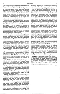 Encyclopaedia Judiaca (1971): Belgrade, vol. 4,
                    col. 427-428