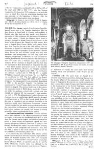 Encyclopaedia Judaica (1971): Zagreb, vol. 16,
                    col. 917-918