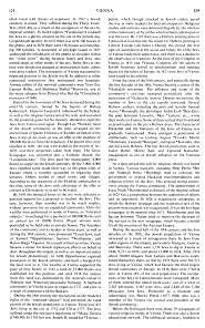 Encyclopaedia Judaica 1971: Vienna,
                              vol. 16, col. 123-124