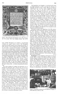 Encyclopaedia
Judaica 1971: Portugal, vol. 13, col. 923-924 Encyclopaedia Judaica 1971: Portugal,
vol. 13, col. 923-924