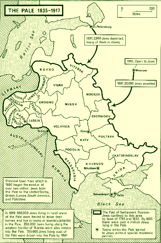 Czarist-Russian Pale of Settlement with Crimea
                  [1]