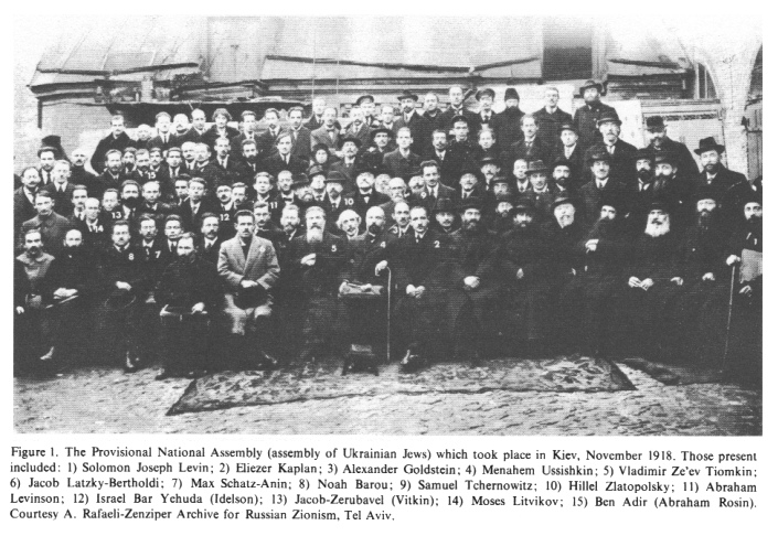 Encyclopaedia Judaica (1971): Ukraine, vol.15,
                  col.1515-1516, congregation 1918