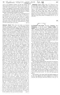 Encyclopaedia Judaica (1971): Jews in
                              Vladimir Volynski (Lodomira, Wlodzimierz,
                              Lodmer, Ladmir, Ludmir), vol. 16, col.
                              200-201-202