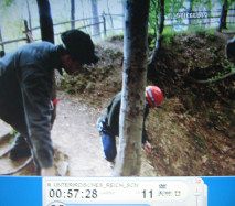 Eulengebirge 03, Einstieg in
                          einen Schacht 01