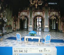 Waldenburg Schloss F�rstenstein 05:
                          Innenansicht 04, Saal mit Sitzgruppe