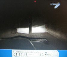 Salzbergwerk
                          Kaiseroda 10: Fahrt durch das
                          Salzstollenlabyrinth 01