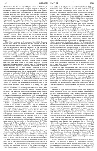 Encyclopaedia Judaica 1971: Ottoman
                          Empire, vol. 16, col. 1543-1544