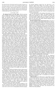 Encyclopaedia Judaica 1971: Ottoman
                          Empire, vol. 16, col. 1549-1550