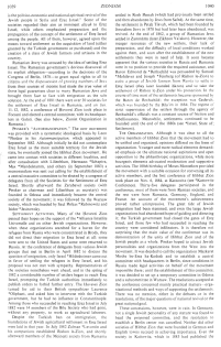 Encyclopaedia Judaica (1971): Zionism, vol.
                        16, col. 1039-1040