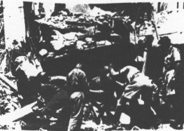 Encyclopaedia Judaica (1971): Irgun Zeva'i
                  Le'Ummi, vol. 8, col. 1469: Searching the wreckage at
                  the King David Hotel, Jerusalem, after the I.Z.L. bomb
                  explosion on July 22, 1946. Courtesy Haganah
                  Historical Archives, Tel Aviv.