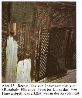 Jesusgrab "Rozabal" in Srinagar
                        (Kaschmir), die T�r der Innenkammer