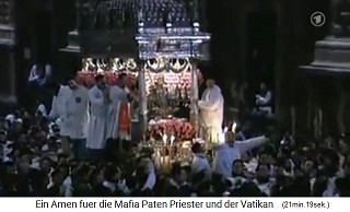 Catania, the festival
                    of St. Agathe 08, the main statue on the wagon