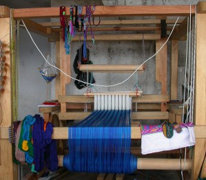 Der
                          Webstuhl wurde von den "Christen"
                          eingef�hrt